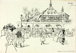 Sketch in the Midway Plaisance by Philip William May