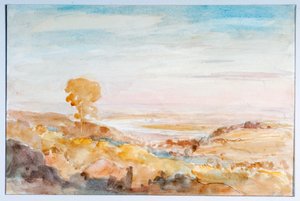 Severn Valley above Newnham, from Littledean, c.1909 by Philip Wilson Steer