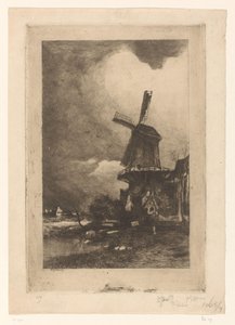 Mill in a landscape