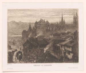 View of Freiburg by Philip Zilcken