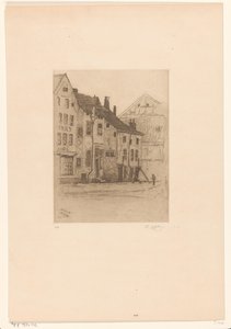 Old houses on Place Verte, Verviers by Philip Zilcken