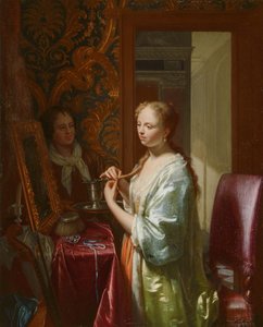 Lady at Her Toilet by Philip van Dijk