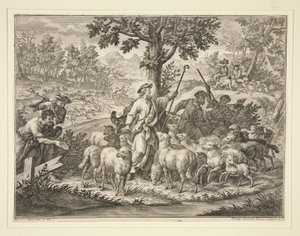 Christ as Shepherd by Philipp Andreas Kilian