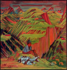 Shepherd Boy with Goat (Shepherd Boy with Blue Goat)