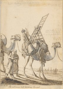 Man with a Tent-Laden Camel by Philipp Ferdinand von Gudenus