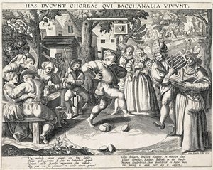 Egg Dance, c. 1580 by Philipp Galle