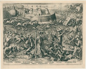 Fortitudo Fortitude from The Seven Virtues by Philipp Galle