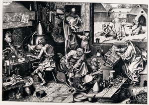 The Alchemist, 1558 by Philipp Galle