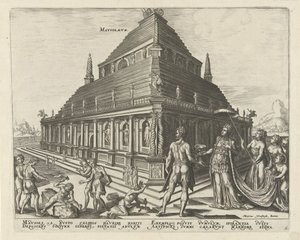 The Mausoleum at Halicarnassus from the series The Eighth Wonders of the World by Philipp Galle