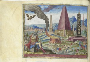 The Pyramids of Egypt from the Series The Eighth Wonders of the World, 1572 by Philipp Galle