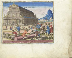 The Temple of Diana at Ephesus from the Series The Eighth Wonders of the World, 1572 by Philipp Galle
