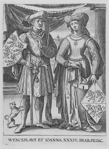 Wenceslaus I, Duke of Luxembourg and Joanna, Duchess of Brabant, ca. 1600 by Philipp Galle