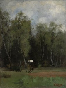 Painter at the Edge of the Forest by Philipp Helmer