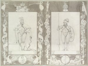 Charlemagne and Heymon by Philipp Otto Runge