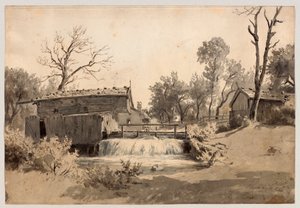 Mill on the Stream near Schliersee by Philipp Röth