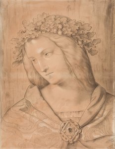 Germania, Bust, Study for the Fresco Painting by Philipp Veit