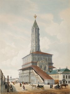 The Sukharev Tower in Moscow, 1846