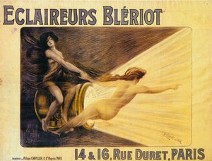 Advertisement for Bleriot headlamps, c1905 by Philippe Chapellier