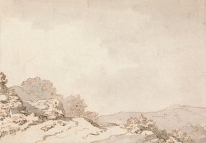 A Path on a Hilltop by Philippe Jacques de Loutherbourg