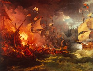 Defeat of the Spanish Armada, 8 August 1588