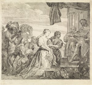 Visit of the Queen of Sheba by Philippe Lambert Joseph Spruyt