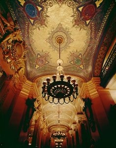 Ceiling of One of the Two Small Salons on Either Side of the Foyer