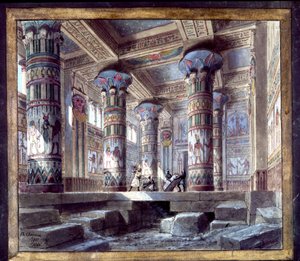 Scenography of Philippe Chaperon for the Opera Aida by Giuseppe Verdi by Philippe Marie Chaperon