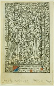 Visitation, from Book of Hours by Philippe Pigouchet
