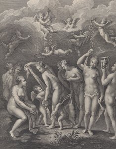 Hera, Aphrodite, and Athena Preparing Themselves for the Contest of Beauty
