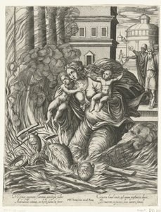 The Wife of Hasdrubal Throws Herself into the Burning Temple