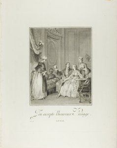 I Accept the Happy Omen, from Monument of the Physical and Moral Costume of the Late Eighteenth Century