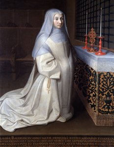 Portrait of Claudia (Claude) Baudran, inmate of the convent of Port Royal des Champs