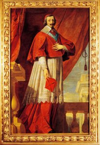 Portrait of Cardinal Richelieu by Philippe de (school of) Champaigne