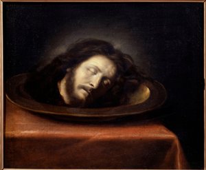 Head of Saint John the Baptist Placed on a Platter by Philippe de (school of) Champaigne