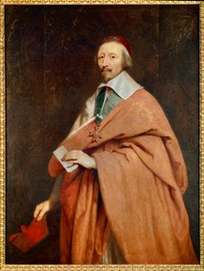 Armand Jean du Plessis, Cardinal de Richelieu by Philippe de (studio of) Champaigne