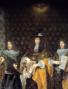 King Louis XIV Receives Knight of the Order of the Holy Spirit (detail) by Philippe de Champaigne