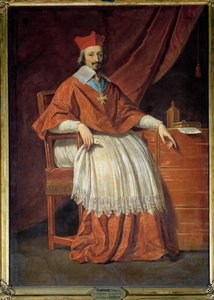 Full-length portrait of Cardinal de Richelieu (1585-1642). Painting by Philippe de Champaigne by Philippe de Champaigne