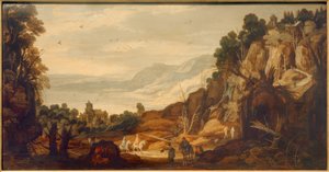 Mountain Landscape with Riders by Philippe de Momper