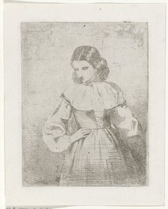 Portrait of a Young Woman by Philippus Anthonius Alexander Kanne