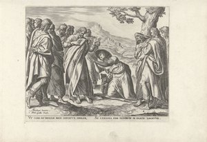 Christ and the Canaanite Woman by Philips Galle