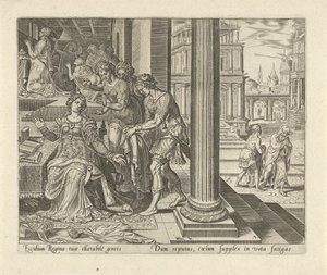 Esther Hears from Her Maids that Mordecai Wears Mourning Clothes (History of Esther series)