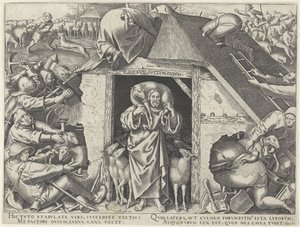 Parable of Christ as the Good Shepherd by Philips Galle