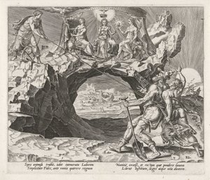 Faith and Hope Bring the Worker to Piety (Rewards for Labor and Diligence) by Philips Galle