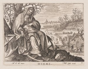 Hyems, from Four Seasons by Philips Galle