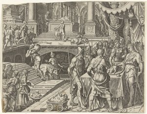 King Josiah Celebrates Passover by Philips Galle