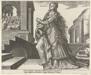 Mary Magdalene (Eight Famous Women from the Old and New Testament) by Philips Galle