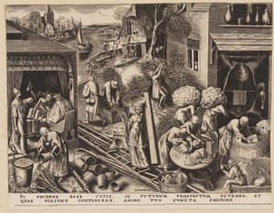 Prudence, from The Seven Virtues by Philips Galle