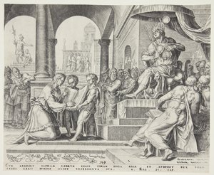 Saphan Reading the Book of the Law to Josiah