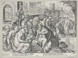 St. Paul Speaking with the Women of Philippi by Philips Galle
