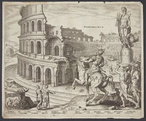 The Colosseum at Rome by Philips Galle